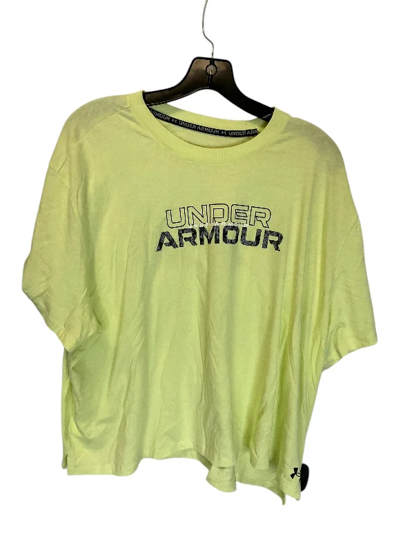 Top Short Sleeve By Under Armour  Size: 3x Stylish Men's Tropical 