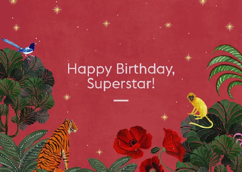 Happy Birthday Superstar Modern Men's 