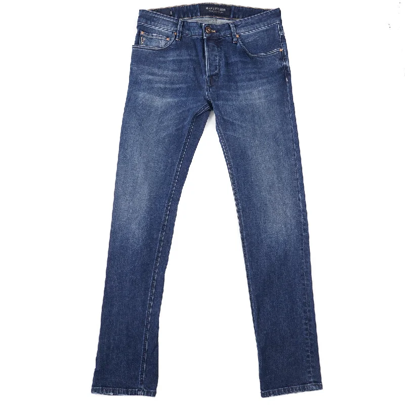 Handpicked 'Orvieto' Slim-Fit Distressed Denim Jeans Refined Men's Hand