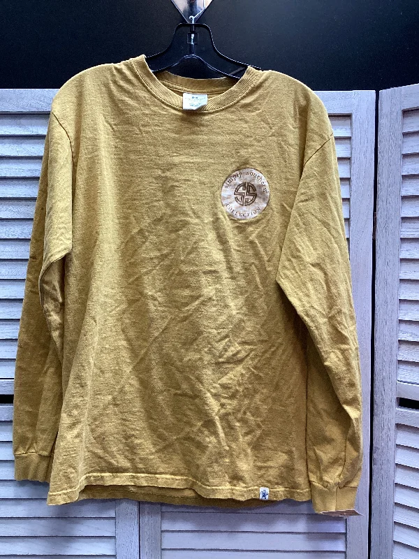 Top Long Sleeve By Simply Southern In Yellow, Size: M Earthy Men's Sustainable 