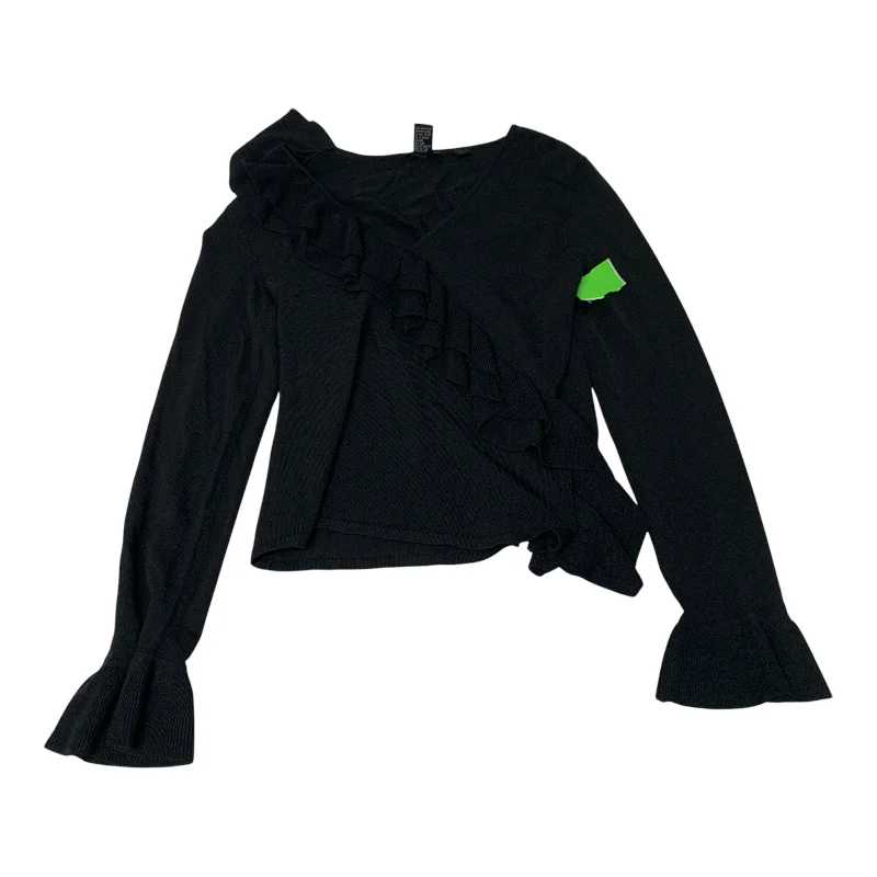 Top Long Sleeve By Cabo In Black, Size: L