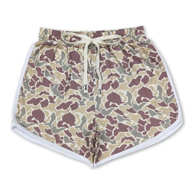 Camo print adult women shorts Refined Men's European