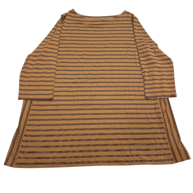 Top Long Sleeve By J. Jill In Brown, Size: Xl Lumberjack