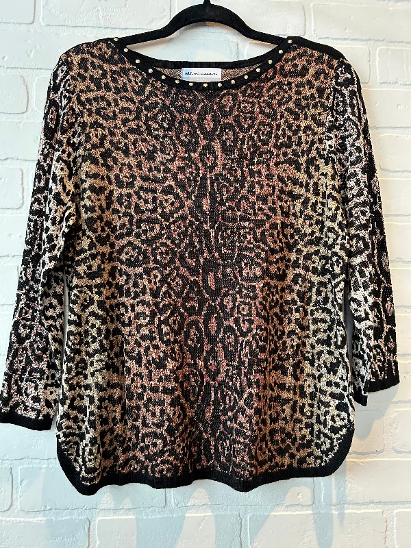 Top 3/4 Sleeve By Alfred Dunner In Animal Print, Size: Mp Dynamic Men's Moto