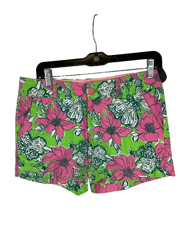 Green & Pink Shorts Lilly Pulitzer, Size 2 Sporty Men's Athleisure 