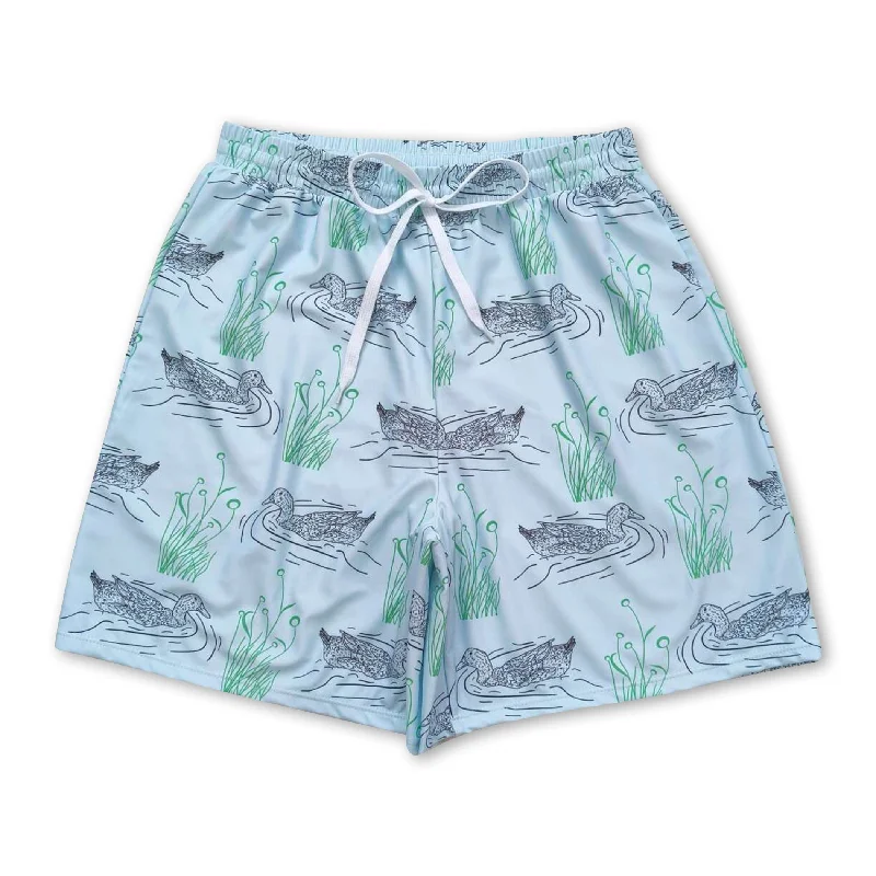 Green duck adult men summer swim trunks Dynamic Men's Glow