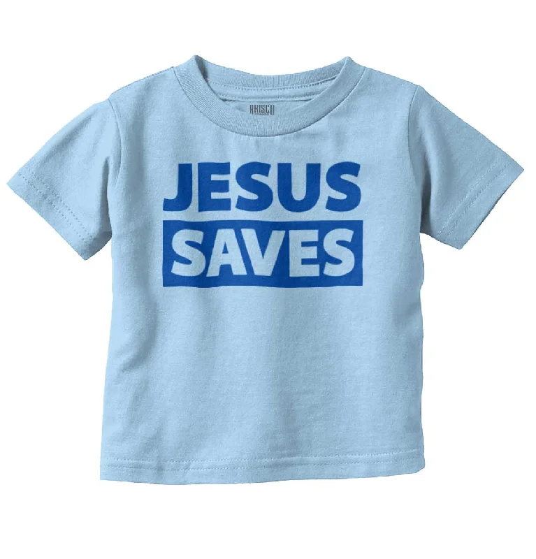 Jesus Saves Infant Toddler T-Shirt Modern Men's 