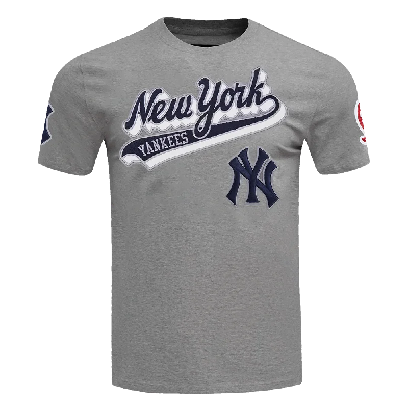 MLB NEW YORK YANKEES SCRIPT TAIL MEN'S TOPS (GRAY) Dapper Men's Bow