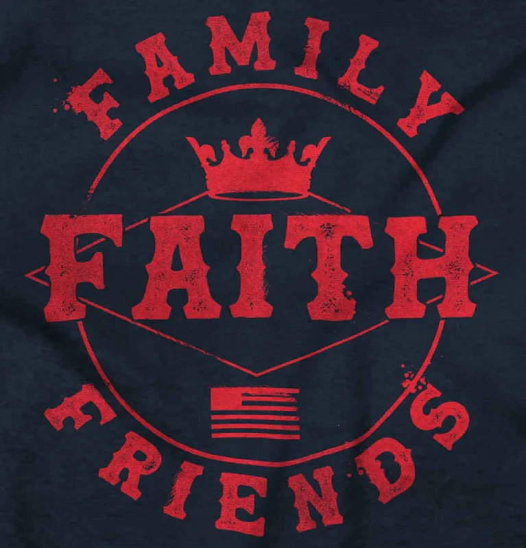 Faith Family Friends Crop Top Sleeveless T Shirt Unique Men's Patch