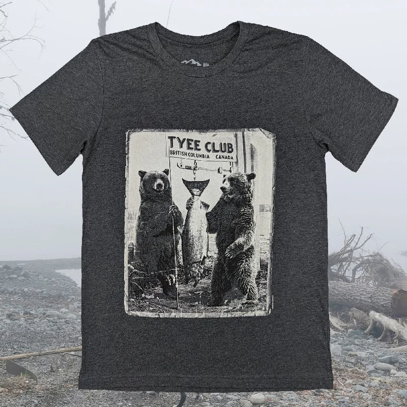 Adult Unisex Tyee Bears Graphic Tee Laid