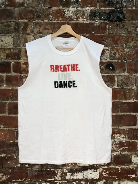 Breathe Live Dance  Sleeveless Shirt Artistic Men's Avant