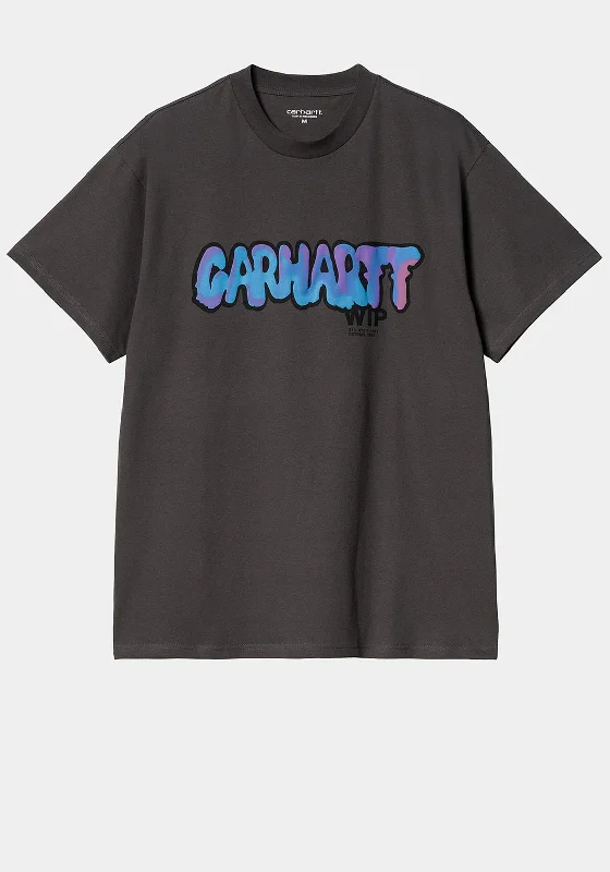 Carhartt WIP Drip Graphic T-Shirt, Charcoal Dapper Men's 1920S