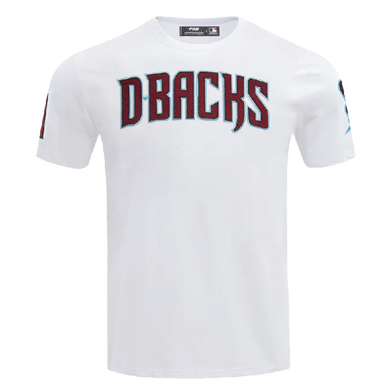 MLB ARIZONA DIAMONDBACKS CLASSIC CHENILLE MEN'S   TOP (WHITE) Practical Men's Quick