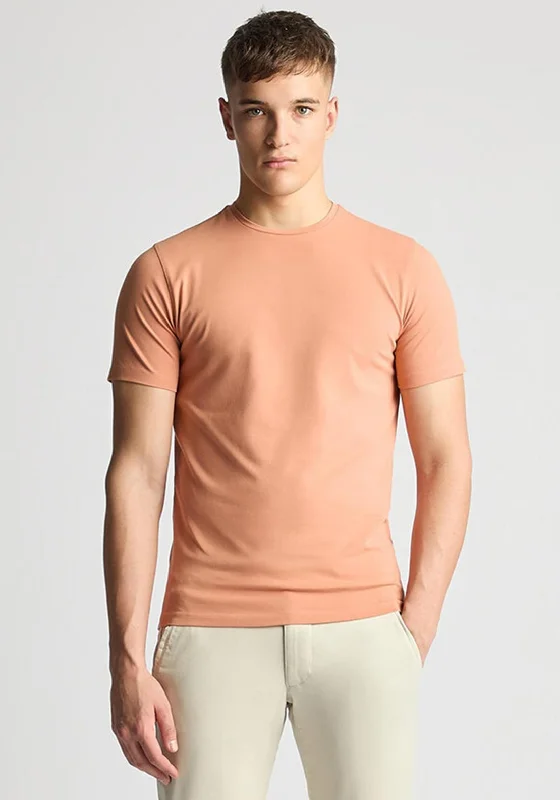 Remus Uomo Cotton Stretch T-Shirt, Terracotta Refined Men's European