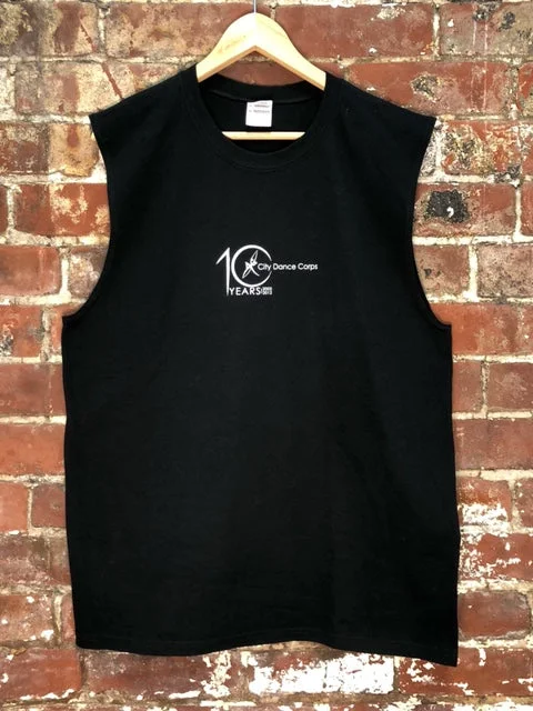 10 Years City Dance Corps  Sleeveless Shirt Practical Men's Multi