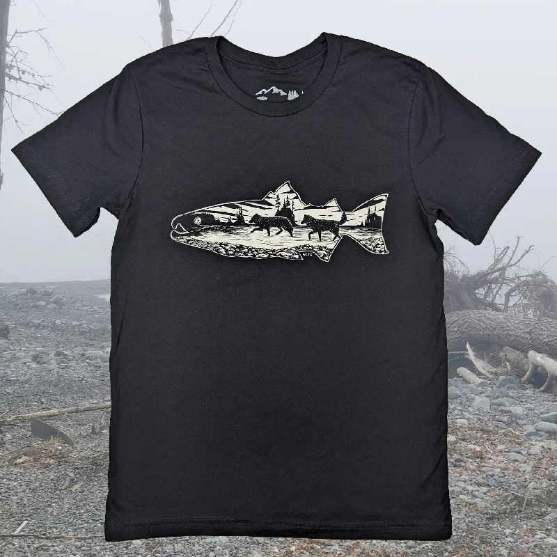 Adult Unisex Sea Wolves Graphic Tee Masculine Men's 