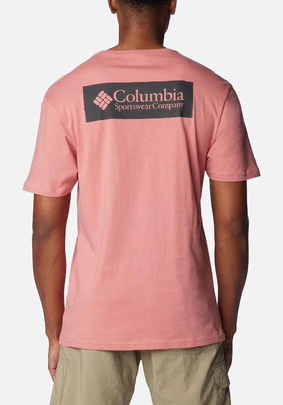 Columbia Men’s North Cascades™ T-Shirt, Pink Agave Minimalist Men's Casual 