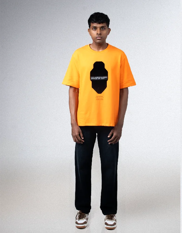 VALLUVAM ORANGE | OVERSIZED TAMIL T-SHIRT Masculine Men's 