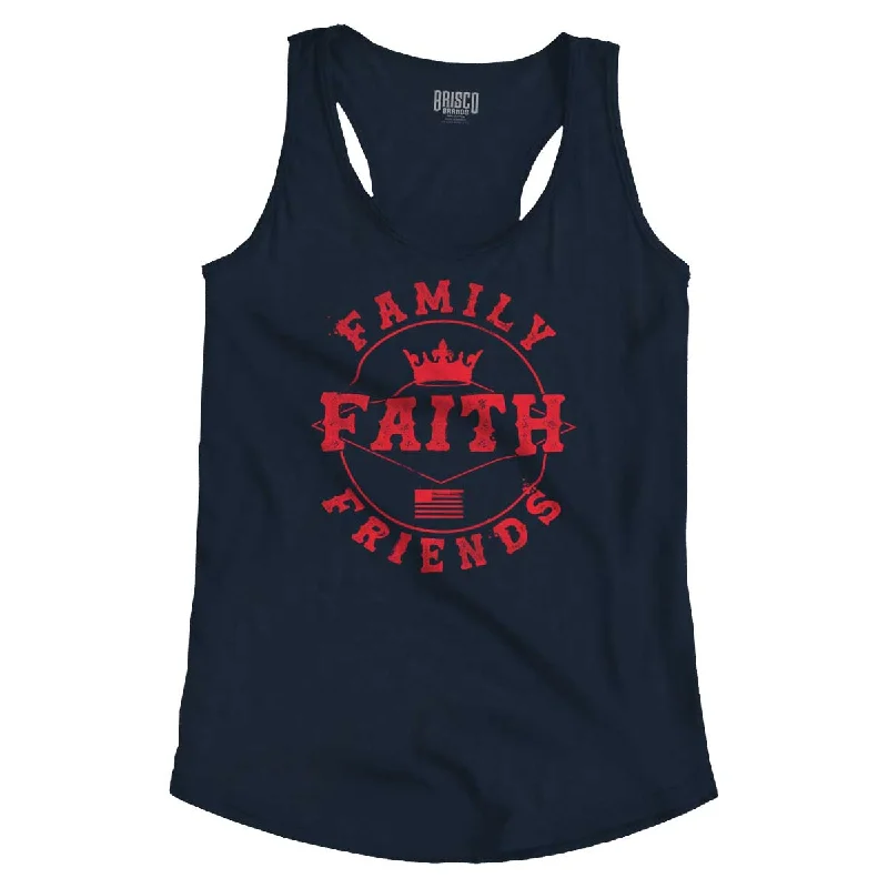 Faith Family Friends Racerback Bold Men's Animal