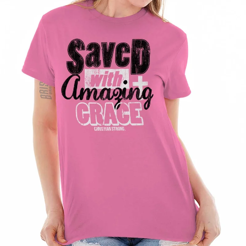 Saved With Amazing G T Shirt Gym