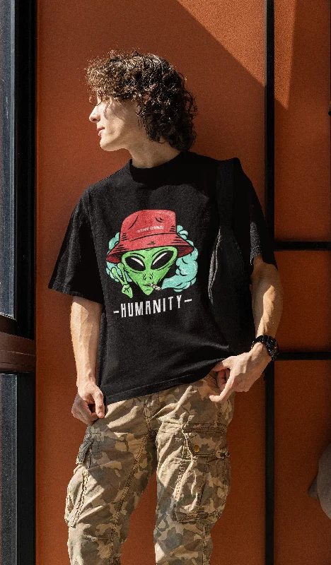 Humanity: ALIEN & SPACE- Oversized T-Shirts Bold Men's Statement