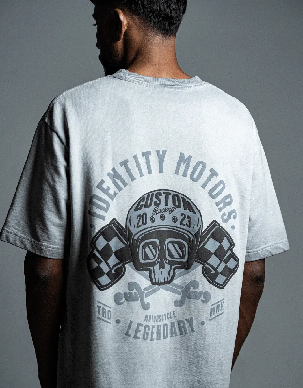 Identity Motors | CPD | Identity Is Everything | Oversized T-shirt | Light Grey Monochromatic Office Style