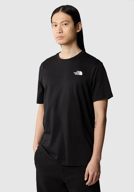 The North Face Men’s Redbox T-Shirt, Black Modern Men's Geometric