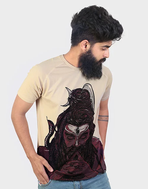 Cosmic Shiva T-Shirt Traditional Men's Wool