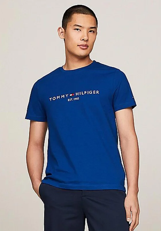 Tommy Hilfiger Logo T-Shirt, Anchor Blue Tailored