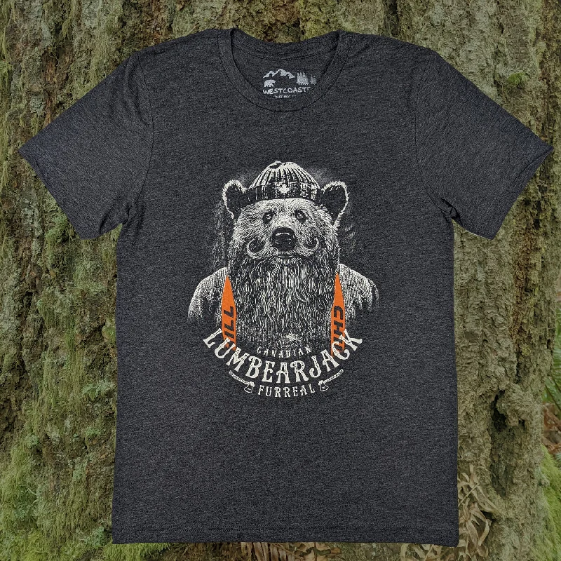 Adult Unisex Lumbearjack Graphic Tee Earthy Men's Hemp