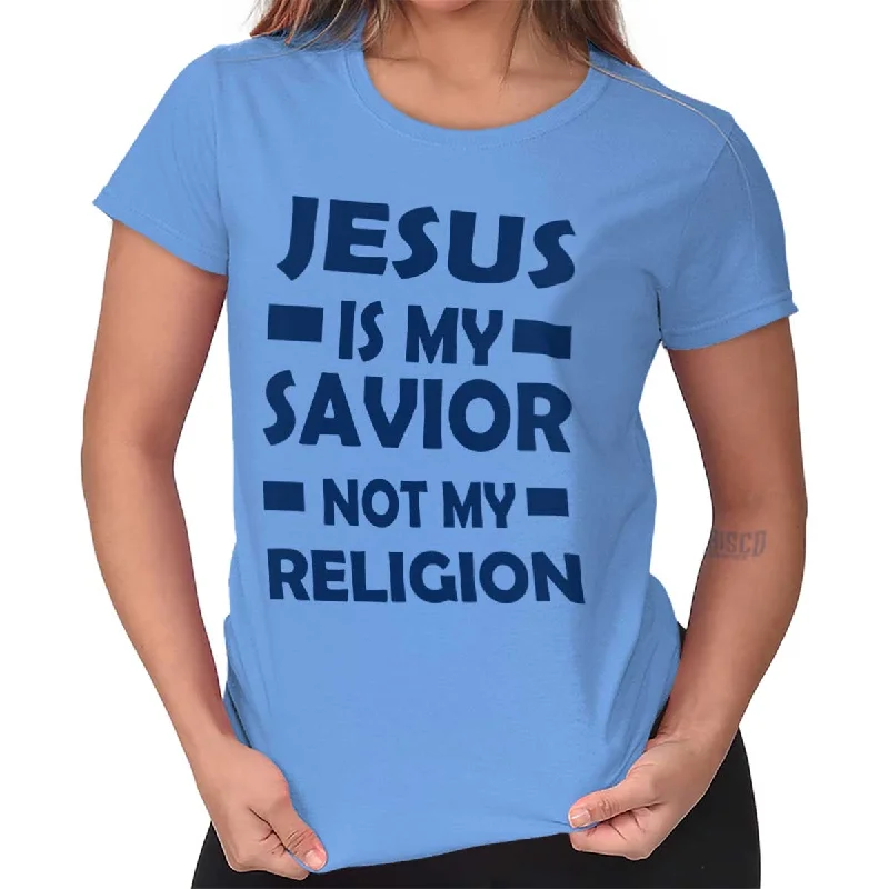 Jesus is my Savior Ladies T Shirt Trendy Men's Scandinavian