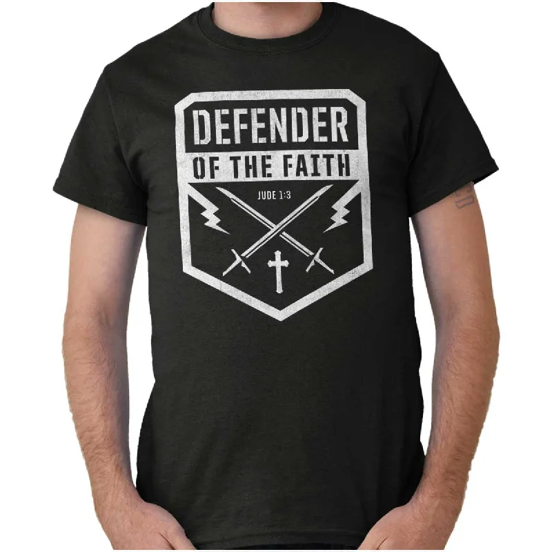 Defender of the Faith T Shirt Sporty Men's Tennis