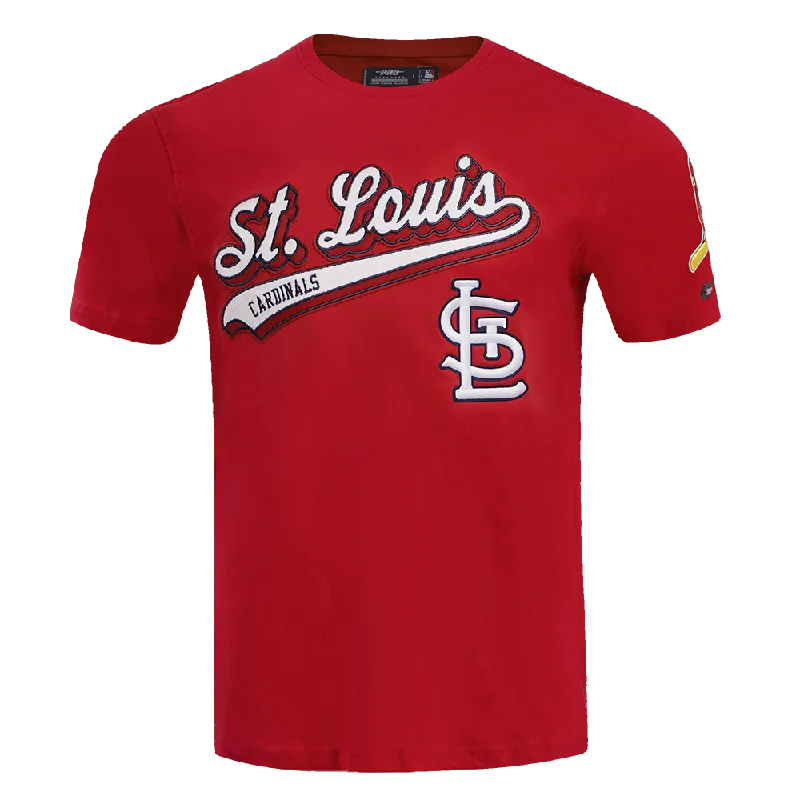 MLB ST. LOUIS CARDINALS SCRIPT TAIL MEN'S TOPS (RED) Street