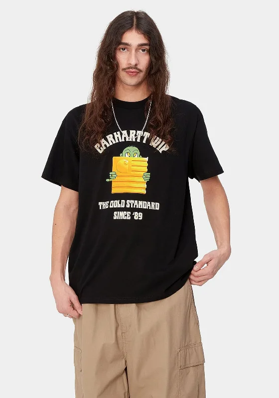 Carhartt WIP Gold Standard Graphic T-Shirt, Black Hip Men's Urban