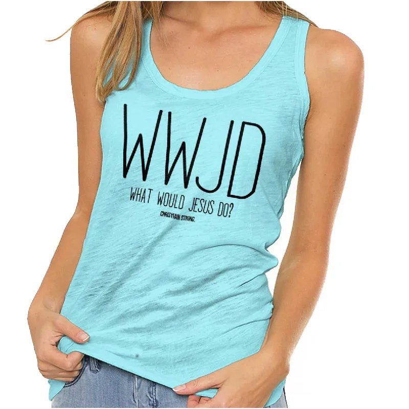 WWJD Racerback Tank Organic