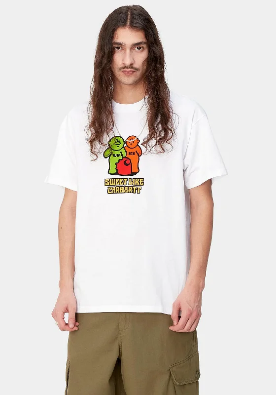 Carhartt WIP Gummy Graphic T-Shirt, White Unique Men's Patch