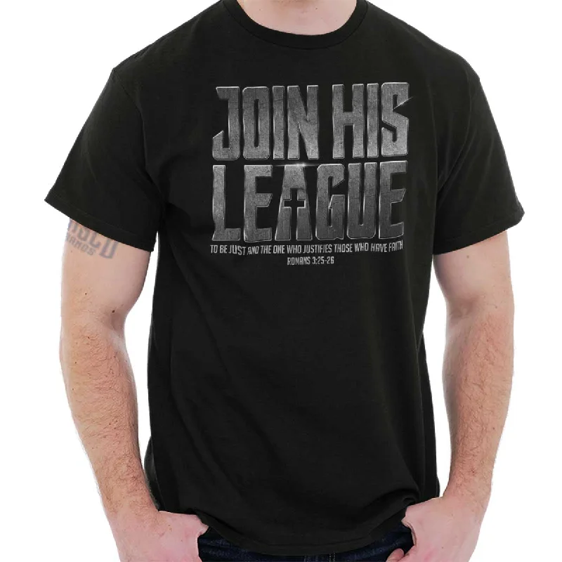 Join His League T Shirt Practical Men's Multi