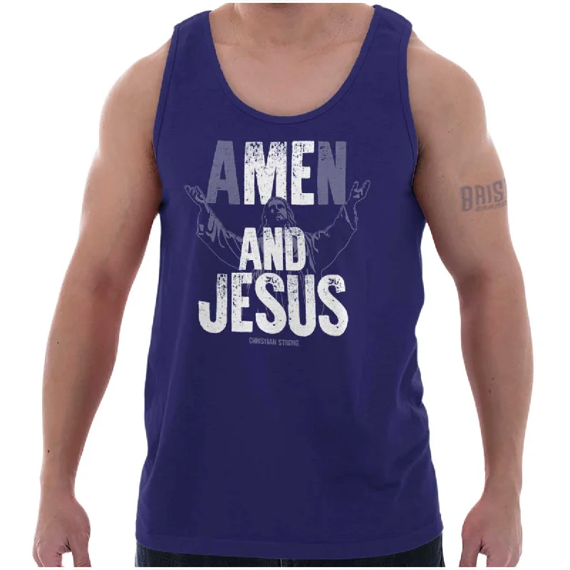 Me and Jesus Tank Top Minimalist Men's Casual 