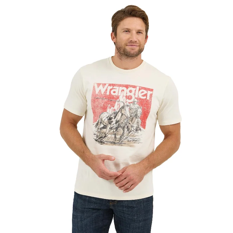 MENS WRANGLER COWBOY GRAPHIC TEE Masculine Men's Thick